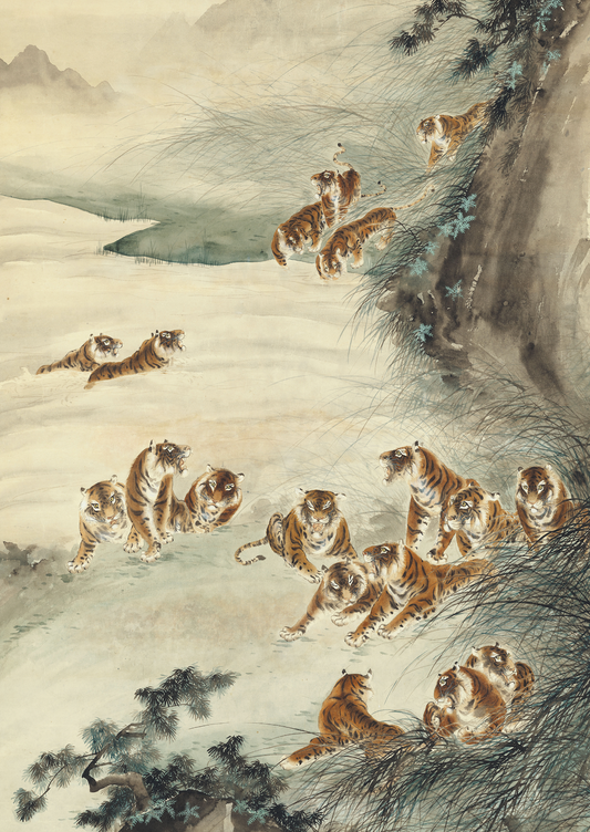 Tableau en toile "Rugissement des Tigres dans la Vallée
